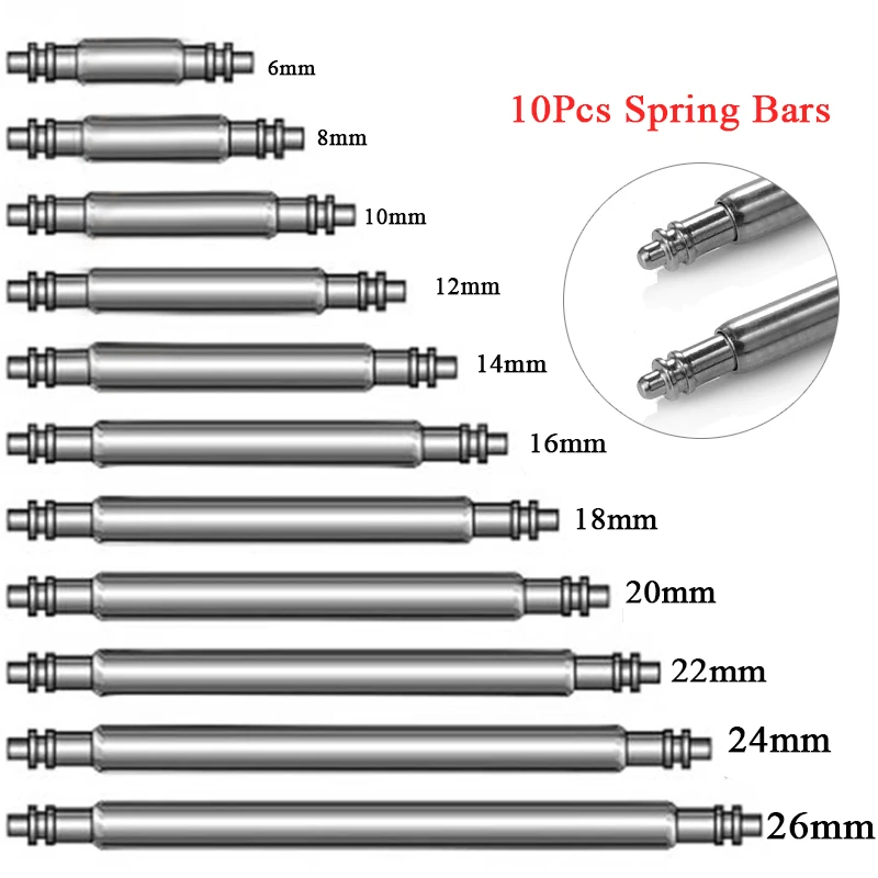 Curved Spring Bar - 6mm 7mm 8mm 9mm 10mm 11mm