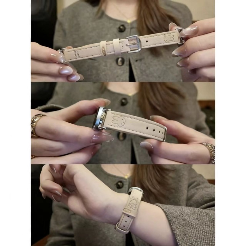 귀여운 미피 스웨이드 소재의 얇은 손목 스트랩 시계줄로 - Suede Strap Watch 리뷰 및 가격