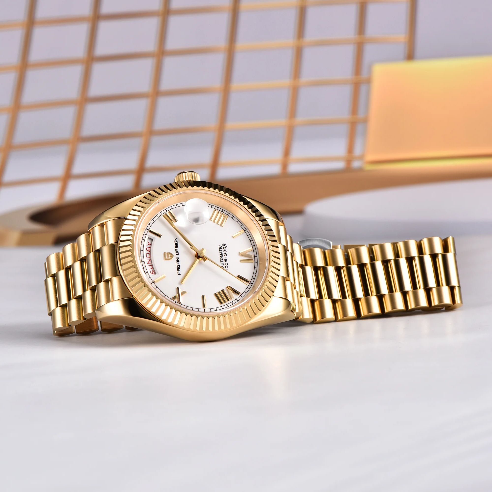 파가니 디자인 남성용 시계 DD40 골드 화이트 럭셔리 - Seiko Watch Presage 리뷰 및 가격