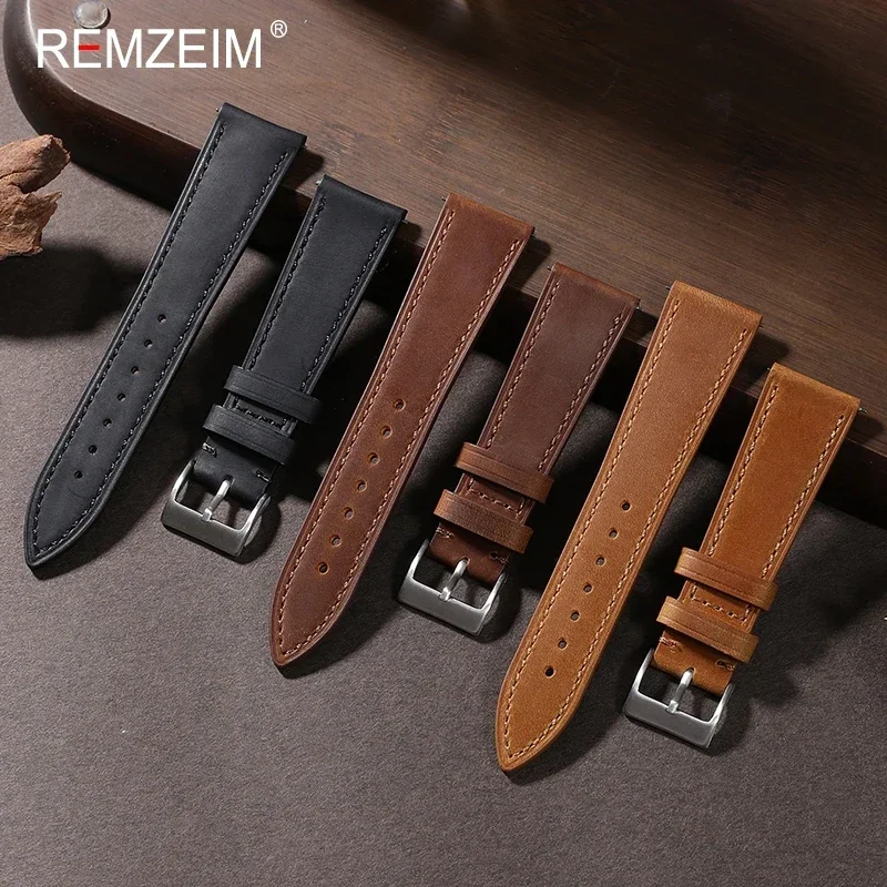 크레이지 호스 퀵릴리즈 가죽 시계 스트랩, 부드러운 레 - Suede Strap Watch 리뷰 및 가격