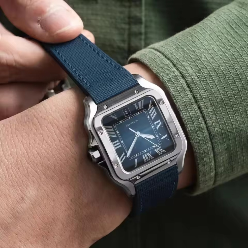 까르티에 산토스 시계에 맞는 FKM 고무 소재의 시계줄 - Cartier Watch Santos 리뷰 및 가격