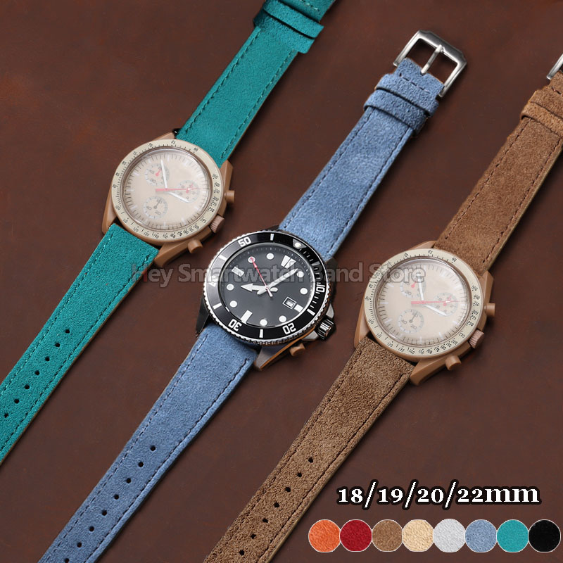 빈티지 스웨이드 가죽 스트랩 18/19/20/22mm  - Suede Strap Watch 리뷰 및 가격
